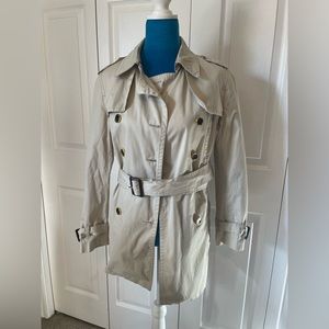 Banana Republic light tan trench coat